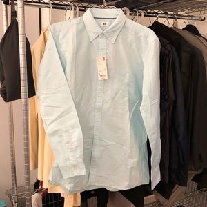 Brand New Uniqlo Light Teal / Seafoam Green Oxford